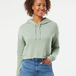 Women’s Lightweight Crop Hooded Sweatshirt - Independent Trading