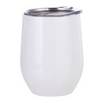 12oz Stainless Steel Stemless Wine Cup with Lid